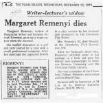 Margit Papaloczy, Obituary Notice